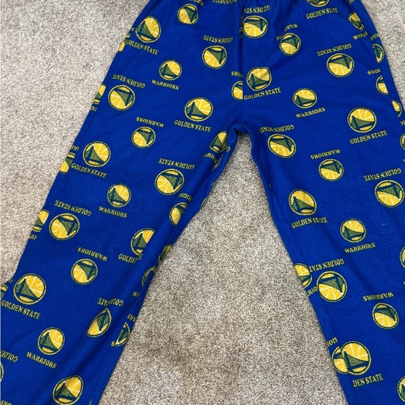 GoldenState Warriors NBA Blue Athletic Pajama bottoms boys size 8 - Picture 1 of 3